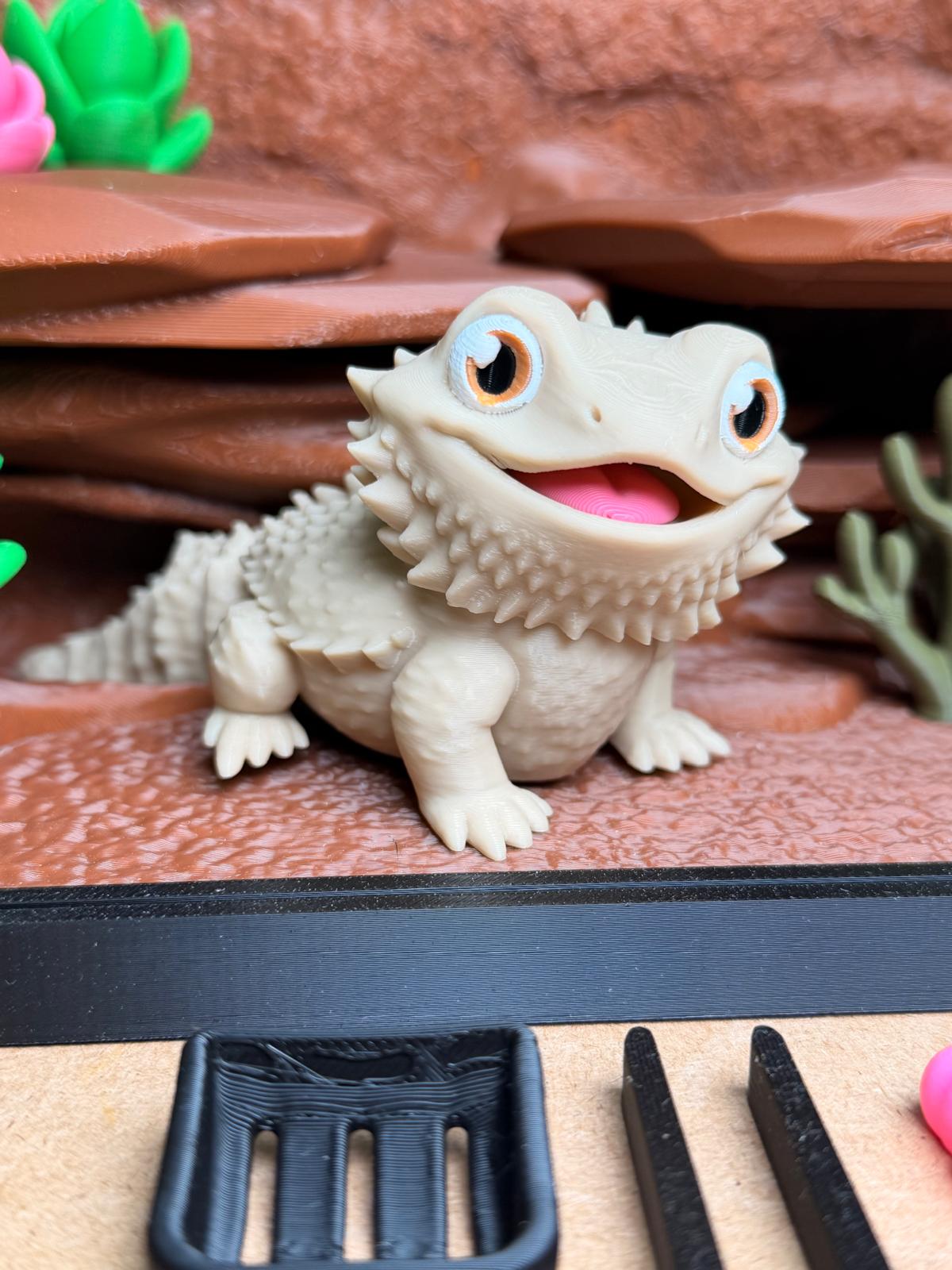 Fidget Bearded Dragon Playset - Fun Articulated Pet