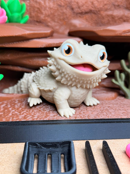 Fidget Bearded Dragon Playset - Fun Articulated Pet