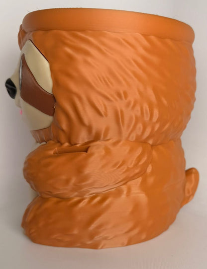 Sammy the Sloth Ice Cream Holder - 3D Printed Cute Ice Pint Holder - colour option