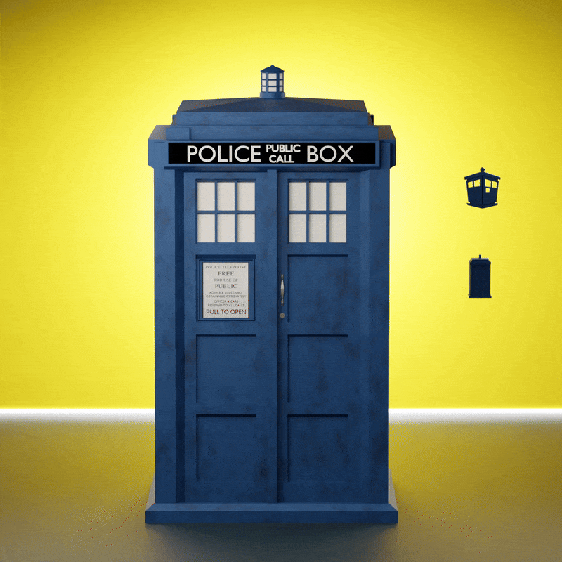 Blue Police Box Deckbox - image 1