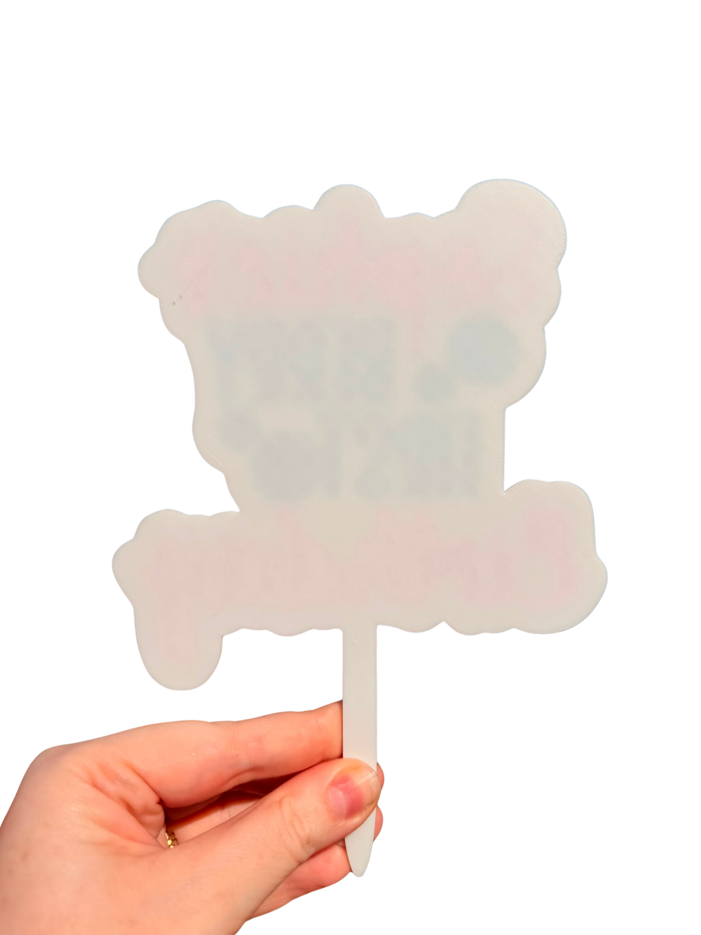 Personalised Berry First Birthday Cake Topper - Blueberry