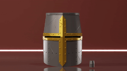 Crusader Knight Helmet Deckbox - image 1