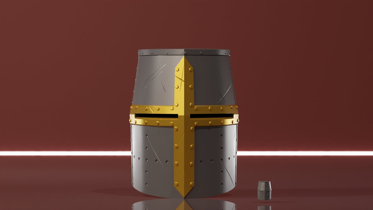Crusader Knight Helmet Deckbox - image 2