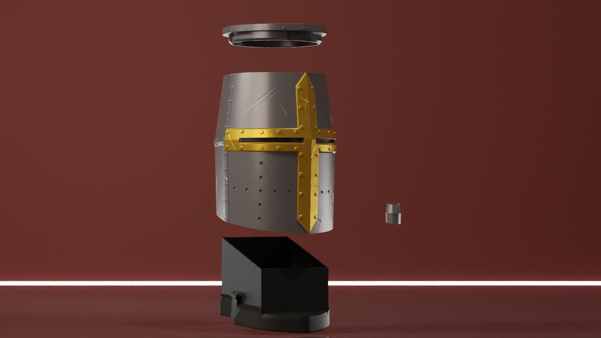 Crusader Knight Helmet Deckbox - image 4