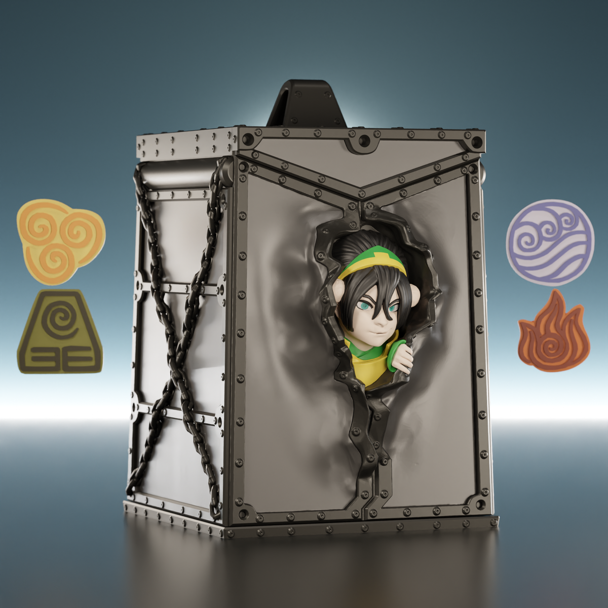 Earth Bender Bust Deckbox - image 1