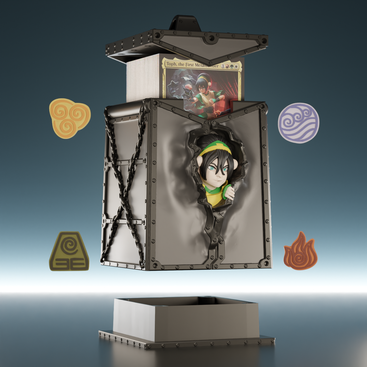 Earth Bender Bust Deckbox - image 3