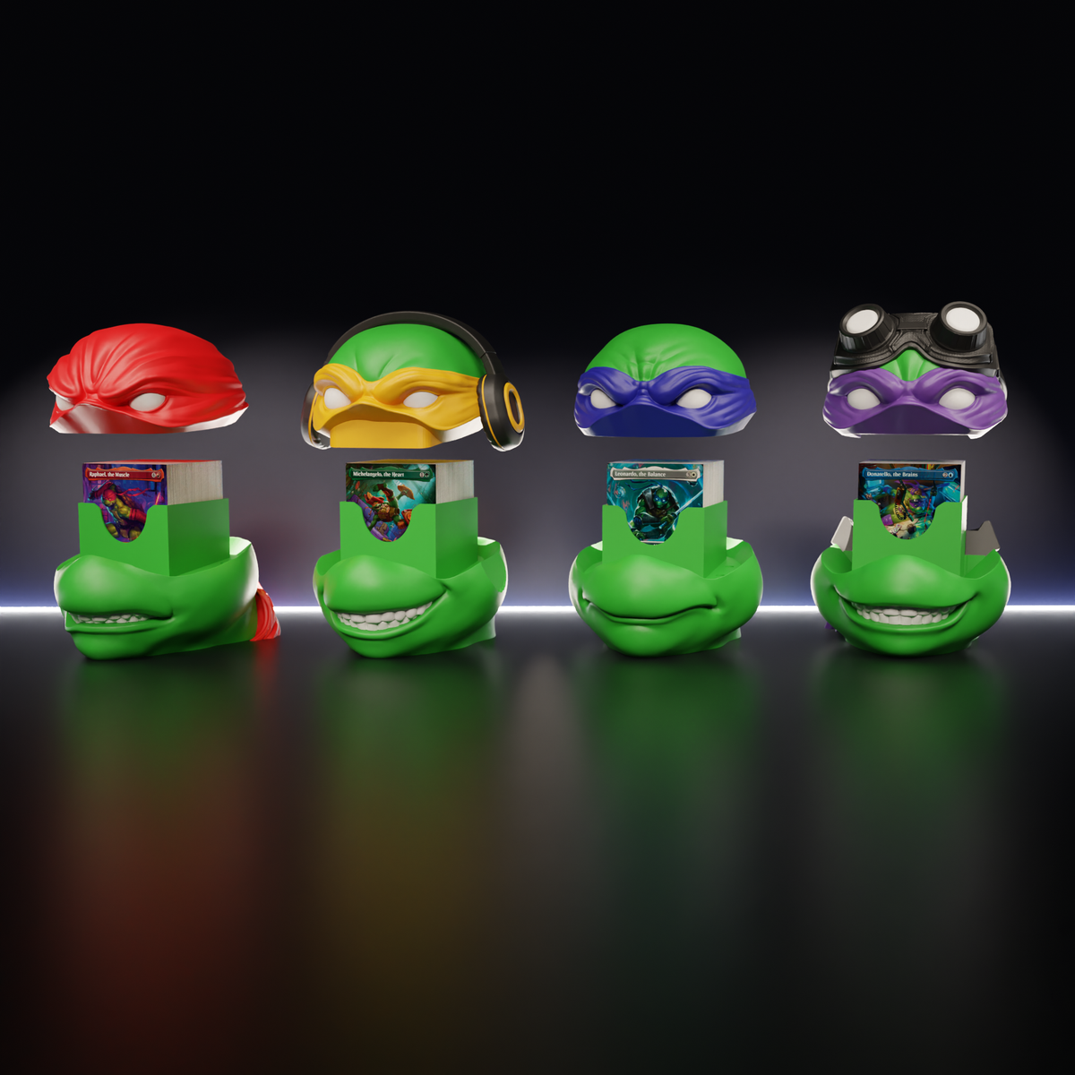 Four Turtle Warriors Deckbox - image 1