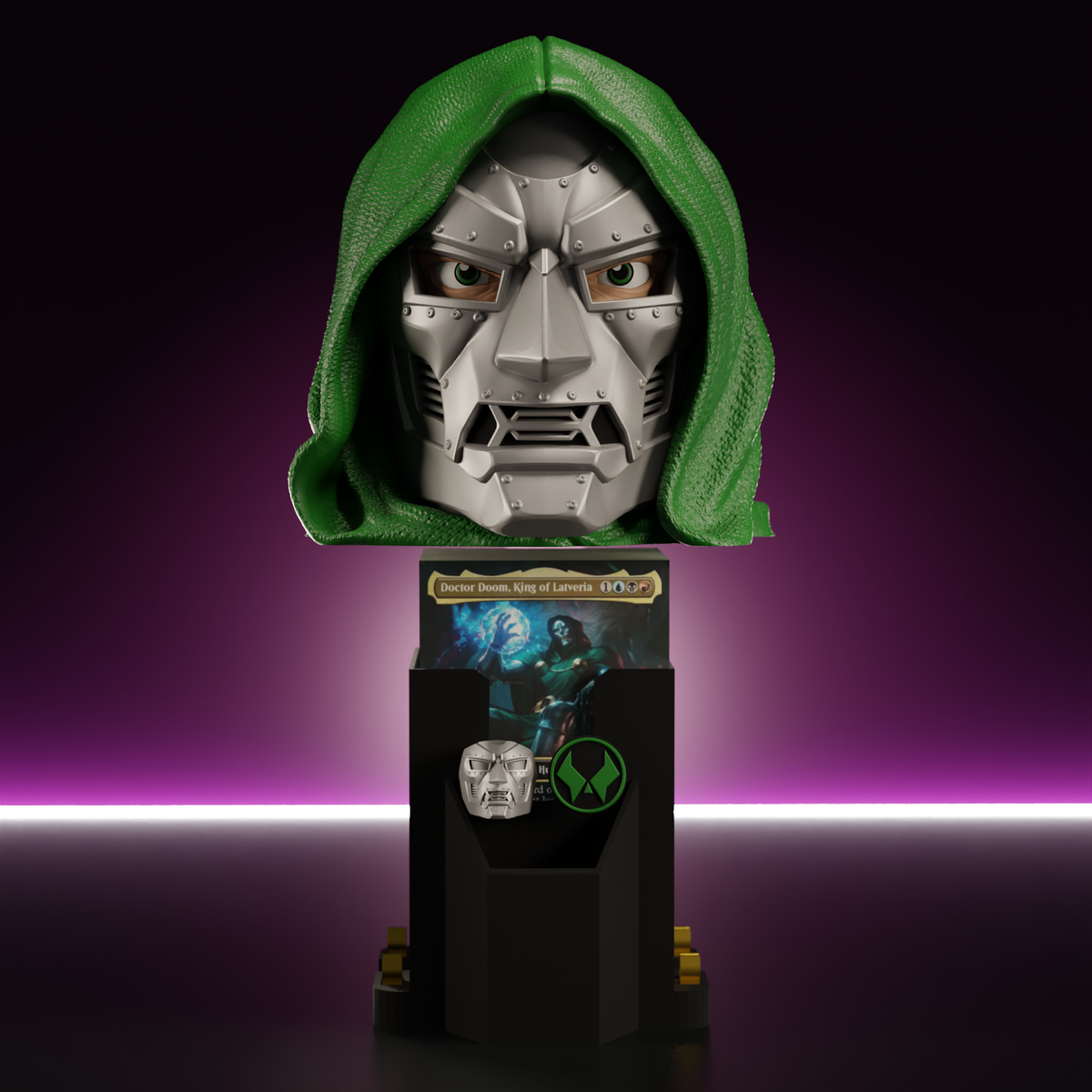 Iron Tyrant Mask Deckbox - image 1