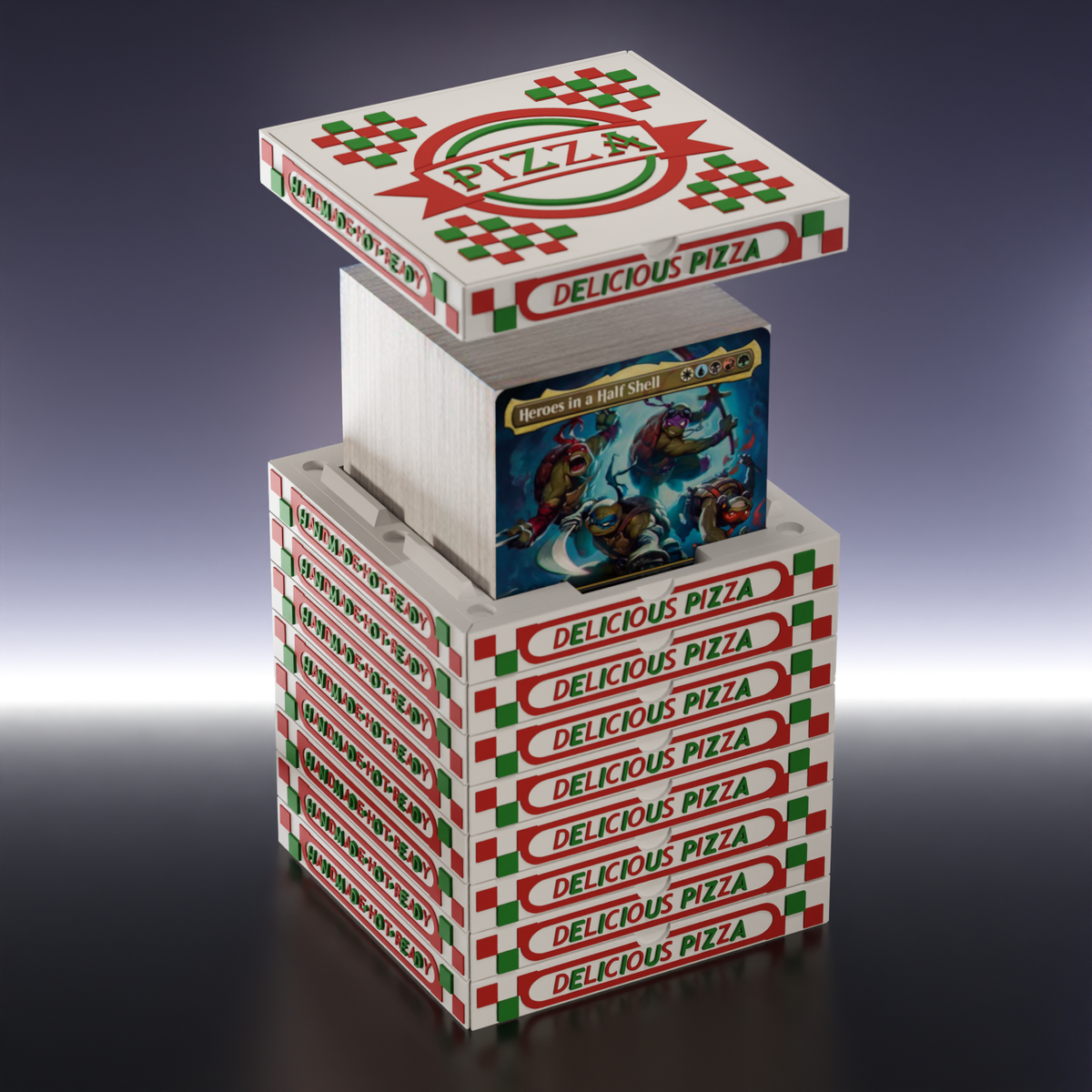 Pizza Box Stack Deckbox - image 1
