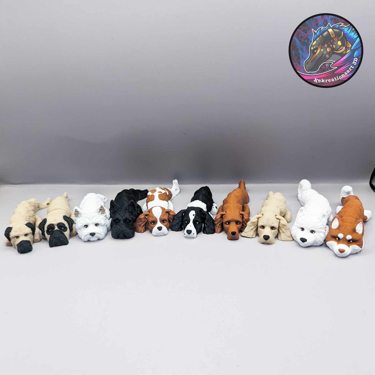Articulated Dog - display example