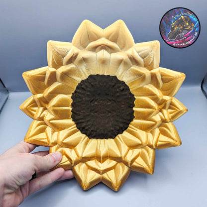 Sunflower Trinket Ring Dish / Key Tray - alternate angle