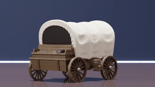 Wild West Covered Wagon Deckbox - image 1