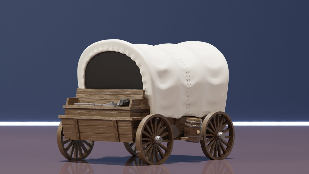 Wild West Covered Wagon Deckbox - image 2