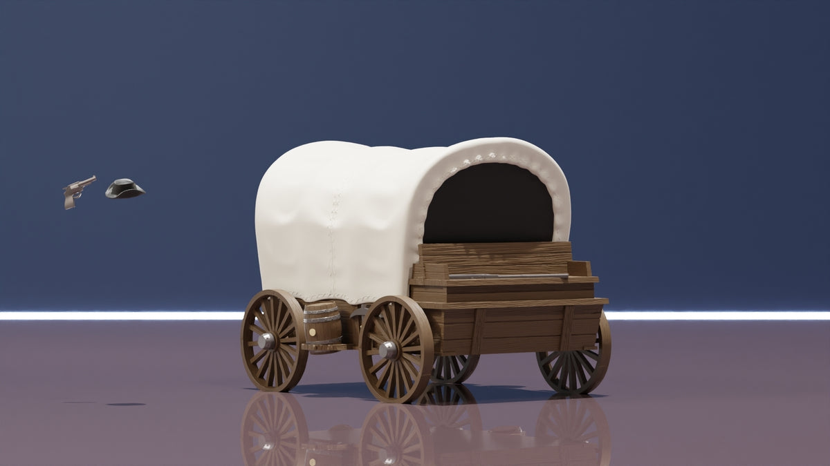 Wild West Covered Wagon Deckbox - image 4