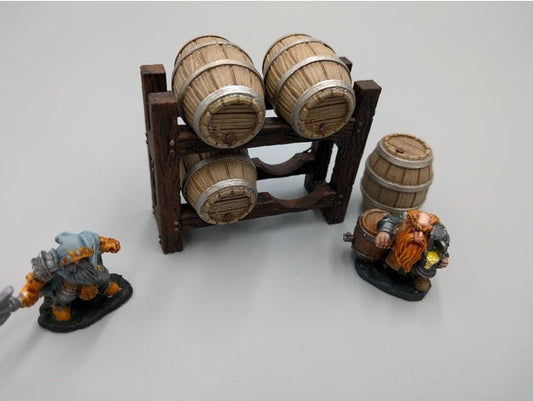 Large Cask Shelf - 28mm Terrain - product photo