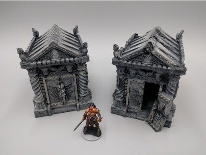 Tomb (Ruined and Intact) 28mm scale - EC3D 3D Printed Miniature