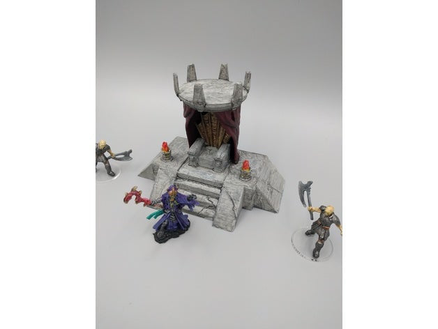 Lich King Throne 28mm Scale - scale view