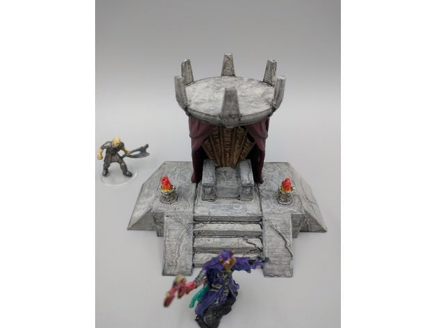 Lich King Throne 28mm Scale - detail view