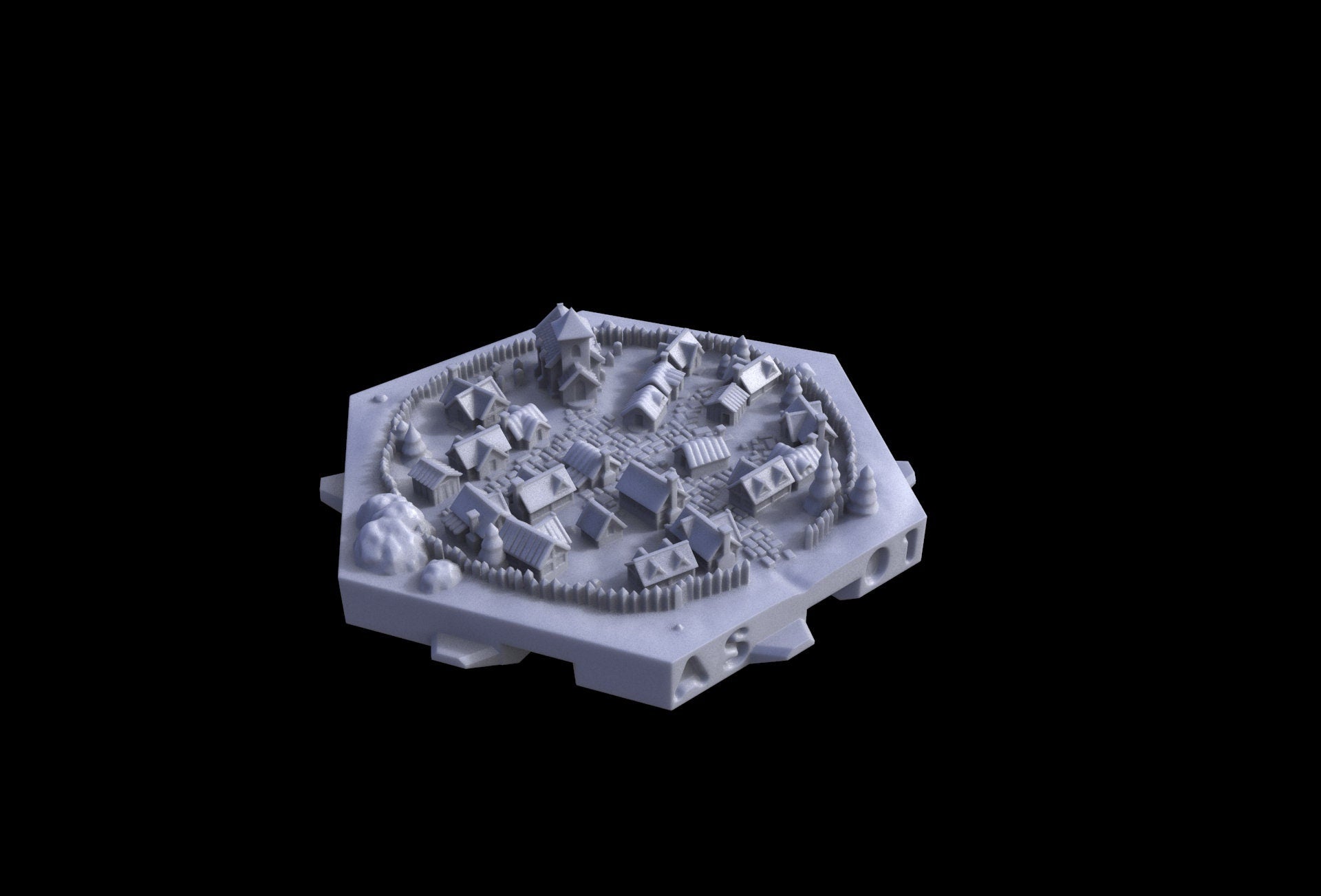 Town and Village Tiles - Hexton Hills Hex Map Tiles - detail view