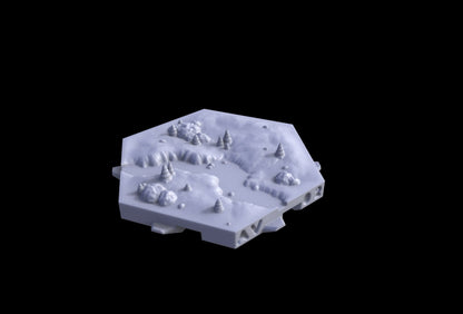 River Tiles - Hexton Hills Hex Map Tiles - scale view