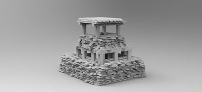 WW2 Vietnam Bunker - Historical Wargaming Scenery Terrain
