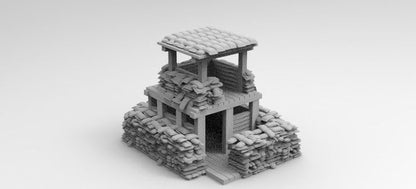 WW2 Vietnam Bunker - Historical Wargaming Scenery Terrain