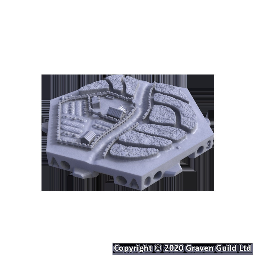 Agriculture Tiles - Hexton Hills Hex Map Tiles - colour option