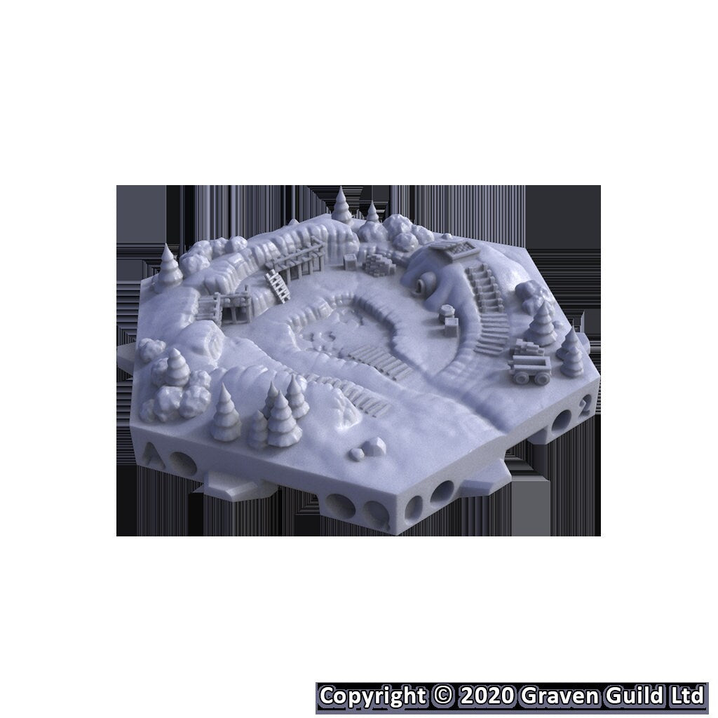 Mine Tiles - Hexton Hills Hex Map Tiles - colour option