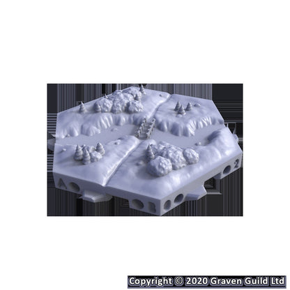 River Crossings - Hexton Hills Hex Map Tiles - scale view