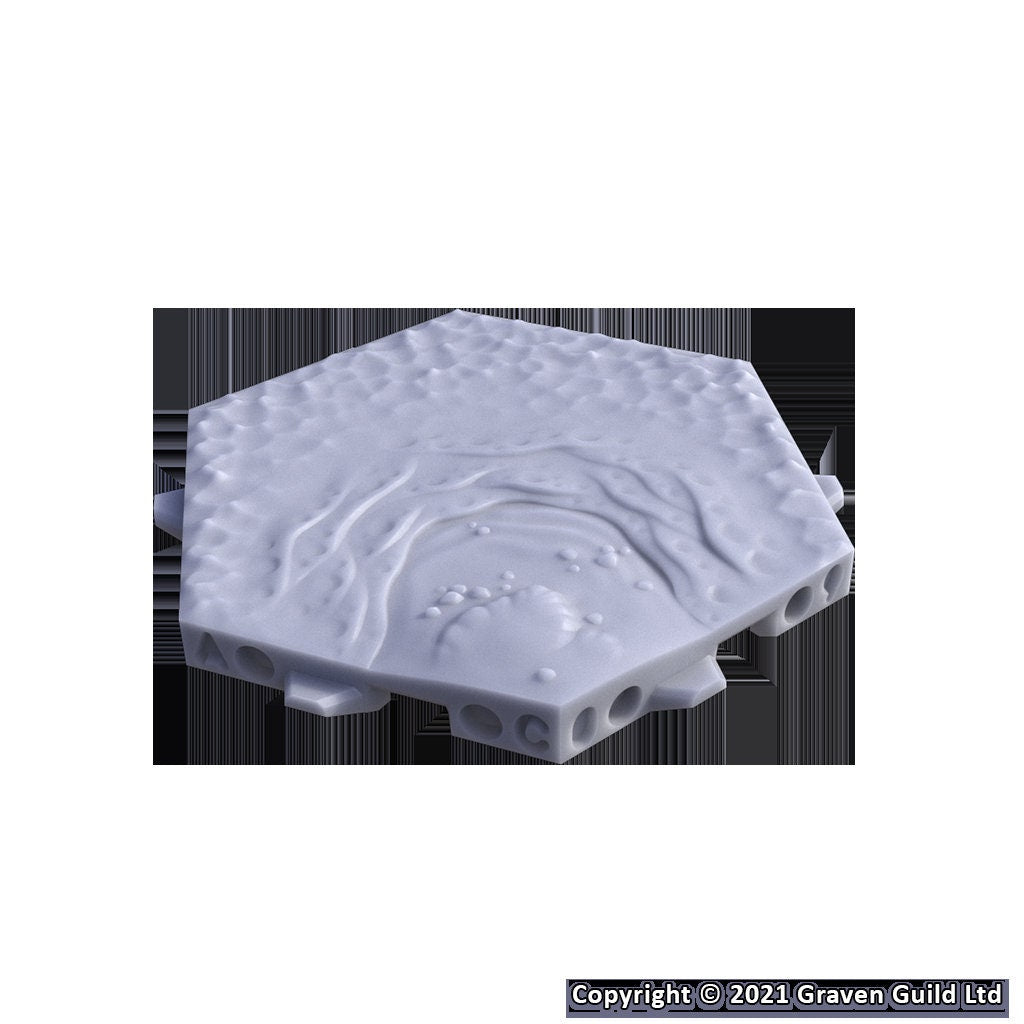 Coastal Tiles Set 2 - Hexton Hills Hex Map Tiles - scale view