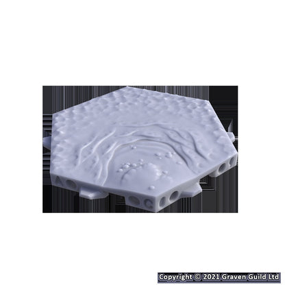 Coastal Tiles Set 2 - Hexton Hills Hex Map Tiles - scale view