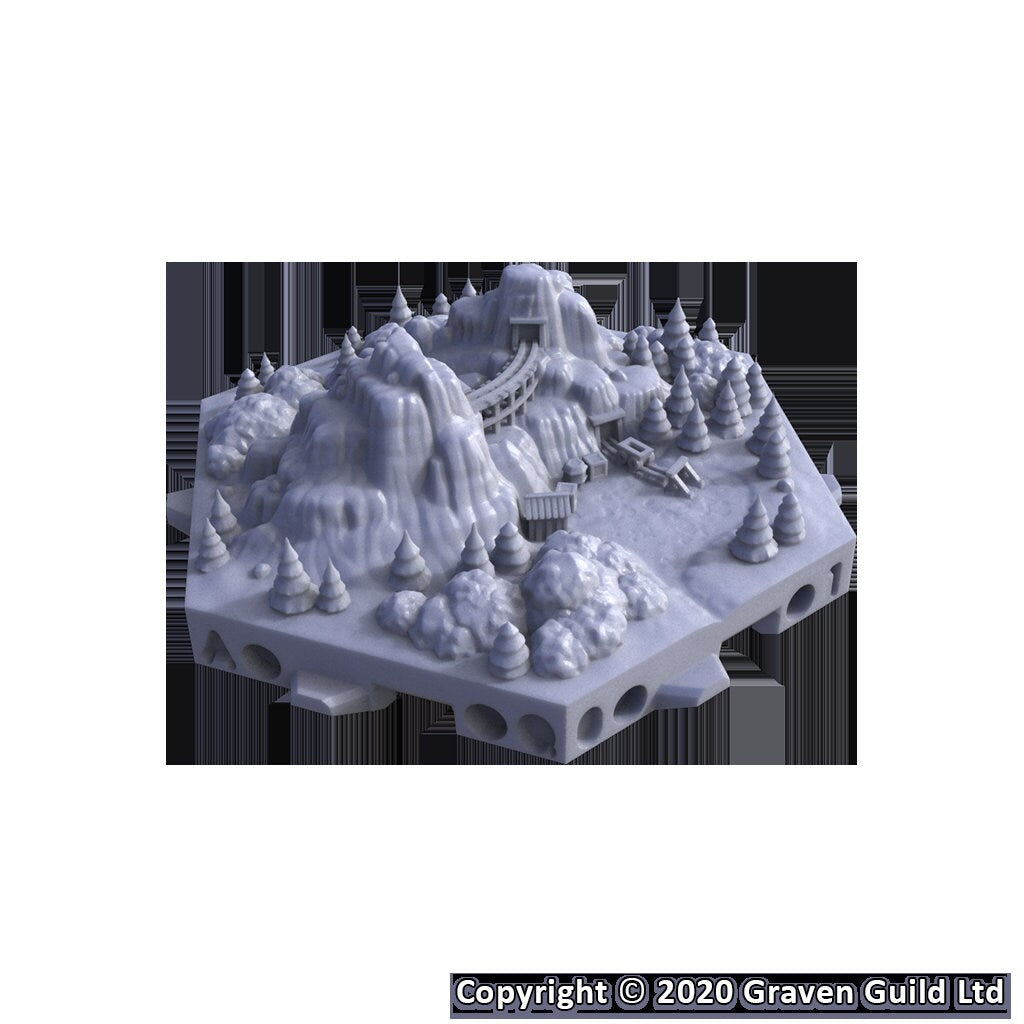 Mine Tiles - Hexton Hills Hex Map Tiles - scale view
