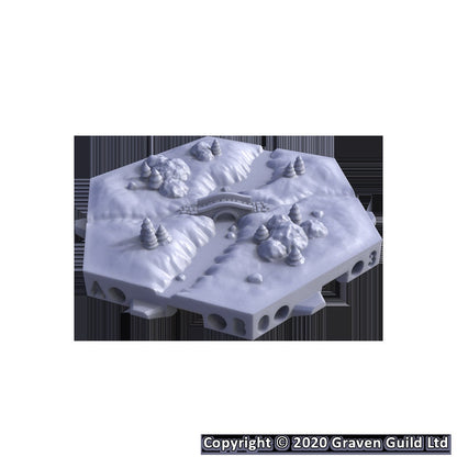 River Crossings - Hexton Hills Hex Map Tiles - colour option