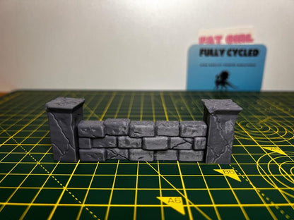 Mausoleum Graveyard Scene - Scenic DnD Terrain - Halloween Decoration - scale view
