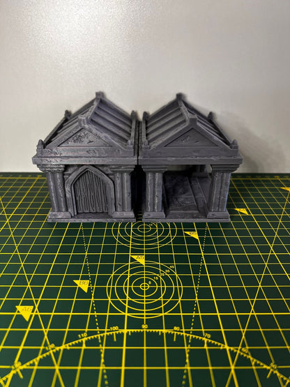 Mausoleum - Scenic DnD Terrain - Halloween Decoration - product photo