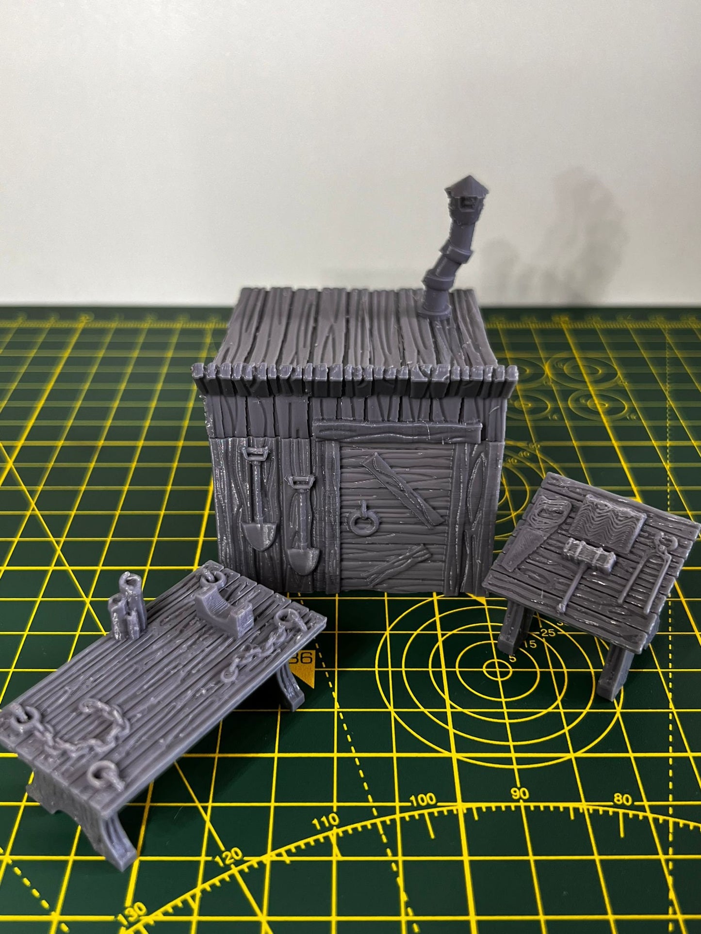 Graveyard Shack - Scenic DnD Terrain - Halloween Decoration - product photo