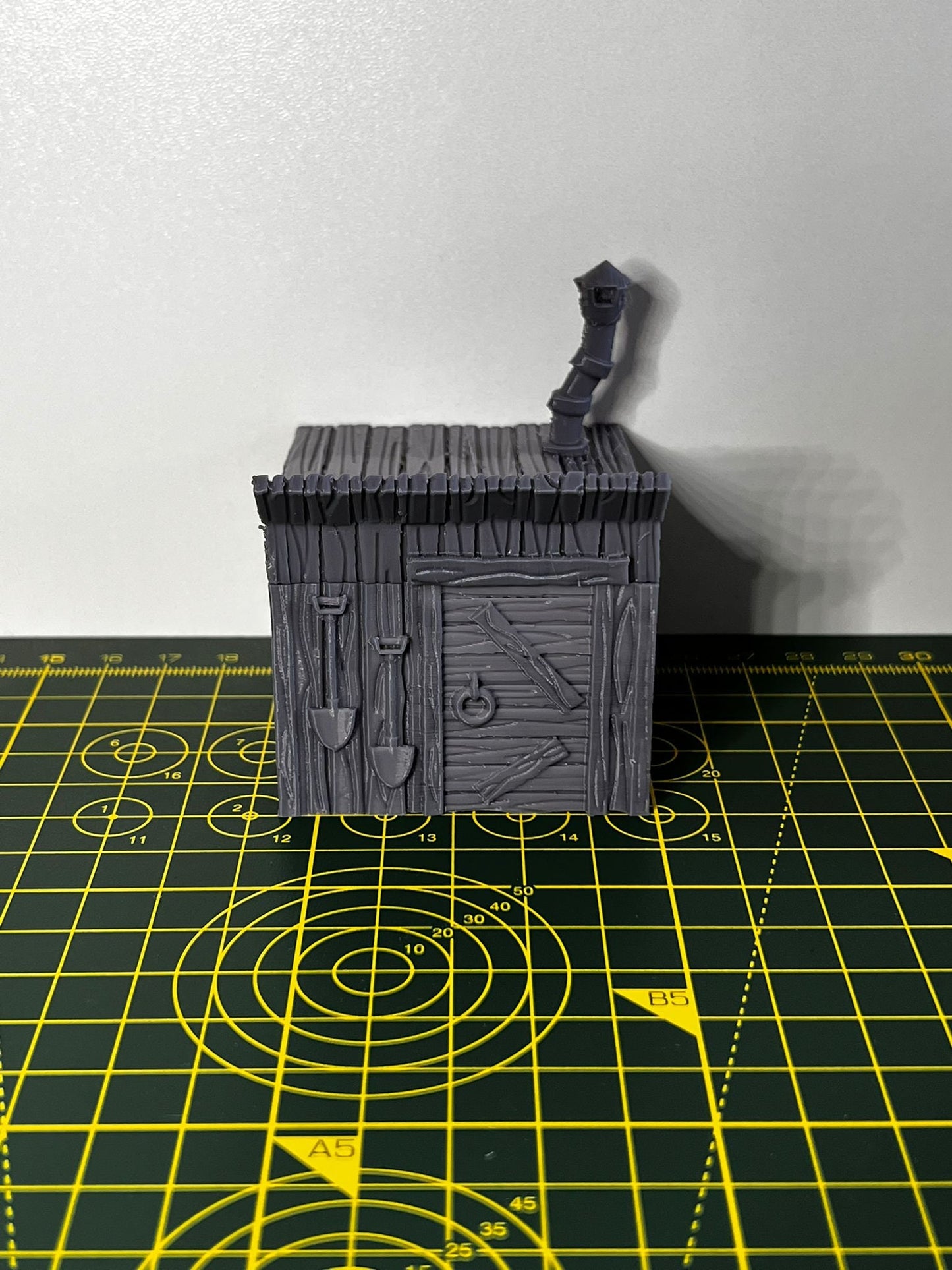 Graveyard Shack - Scenic DnD Terrain - Halloween Decoration - detail view