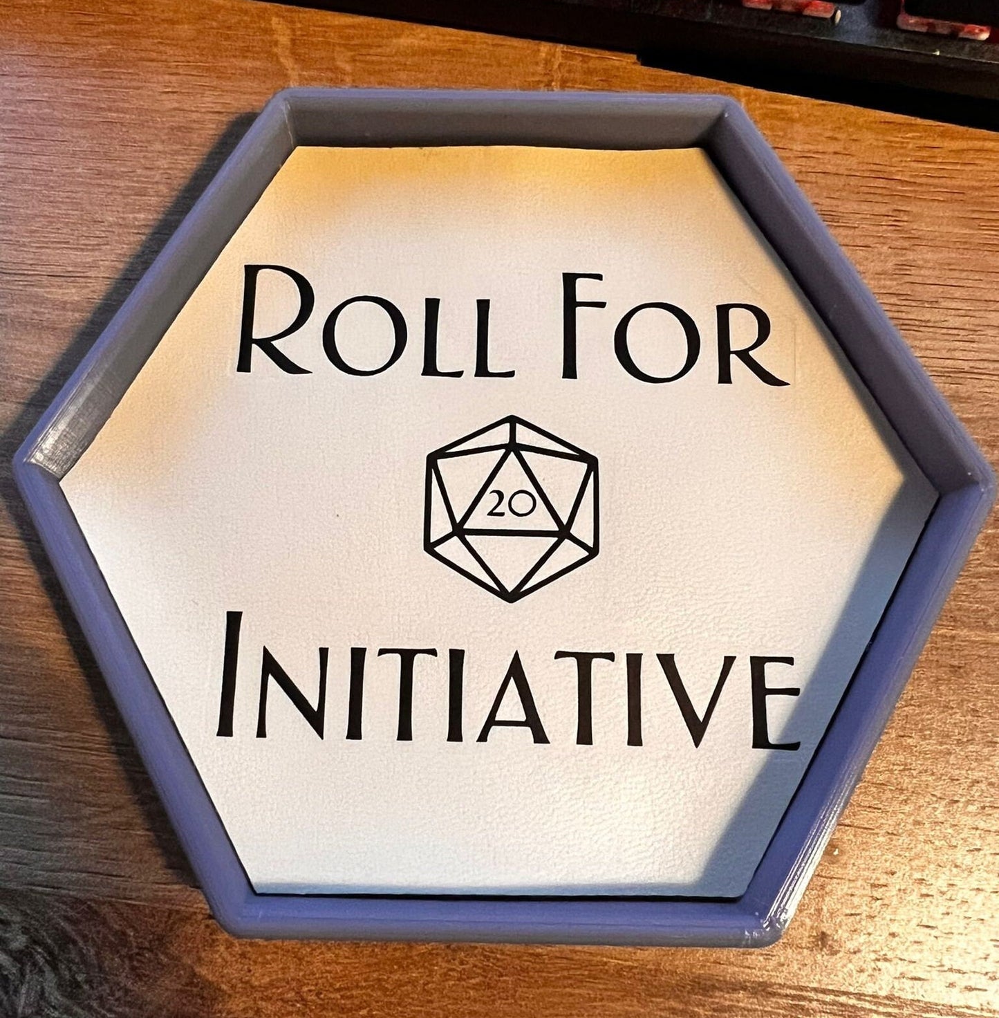 Customisable DnD Faux Leather Dice Tray