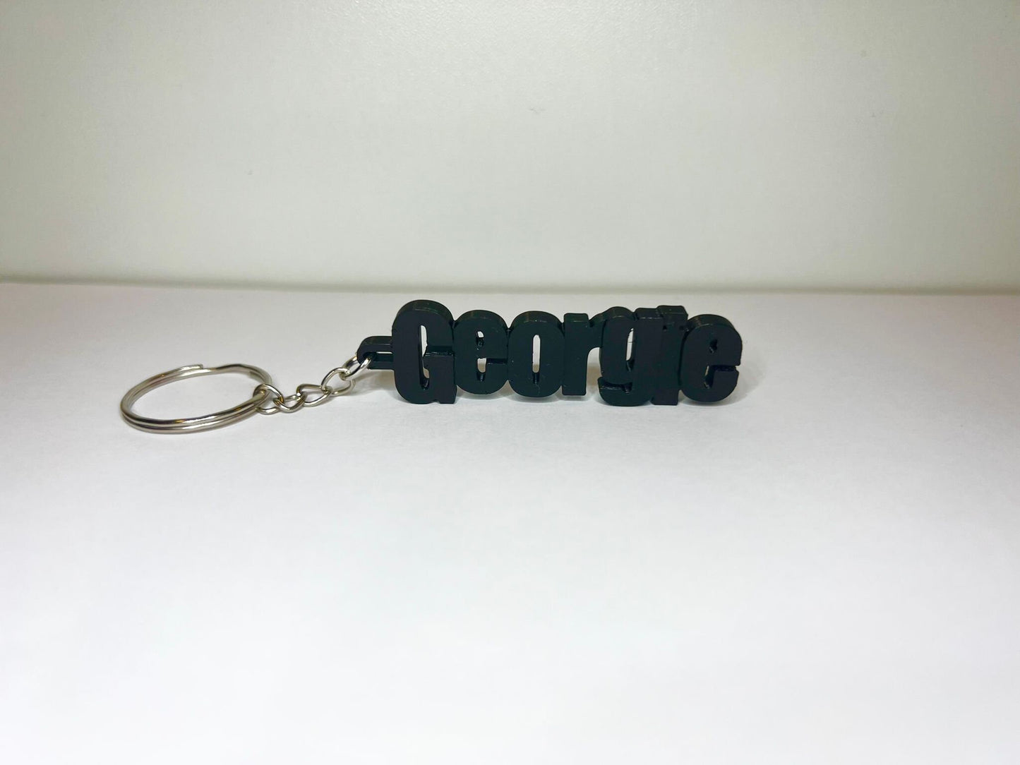 Personalised 3D Printed Name Tag - scale view