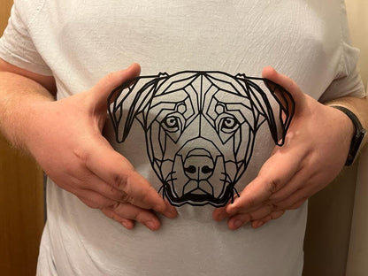 Geometric Rottweiler Wall Art - colour option