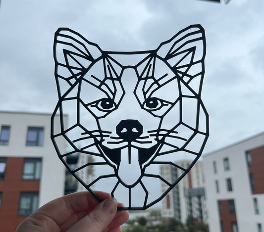 Geometric Shiba Inu Wall Art - product photo