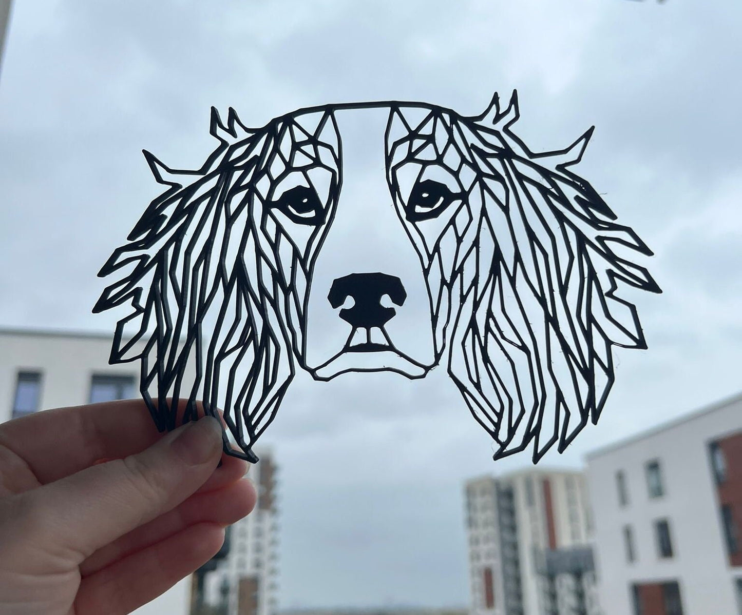 Geometric Springer Spaniel Wall Art - product photo