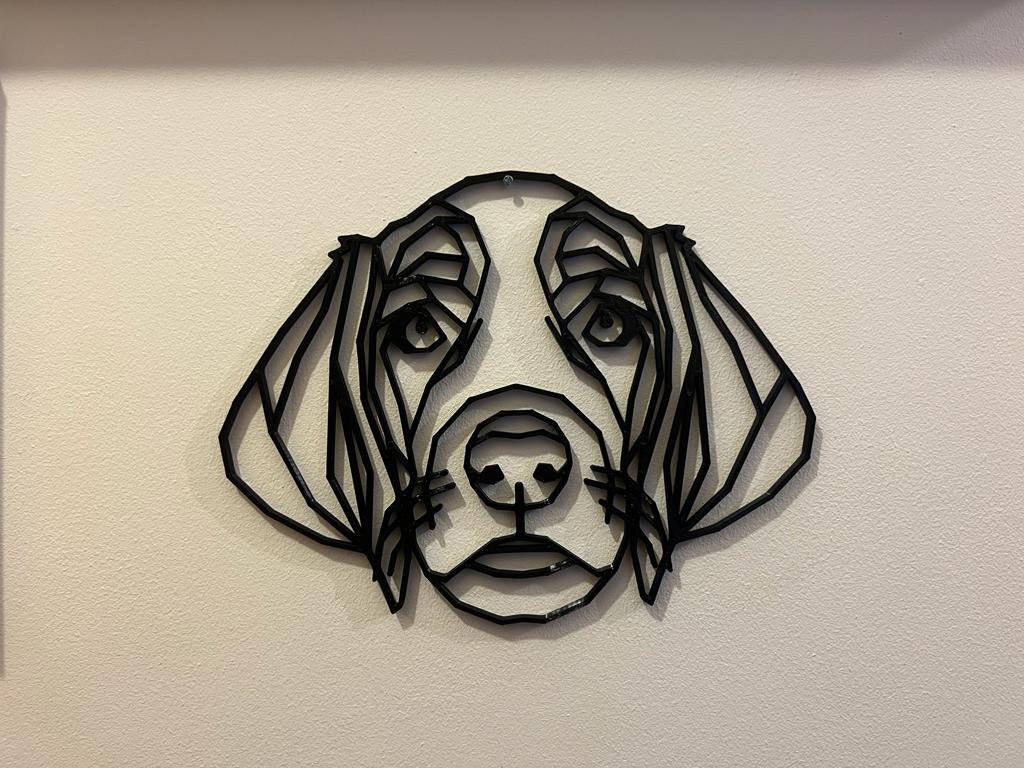 Personalised Geometric Weimaraner Wall Art Decor - Geometric Pet Print - Dog Lover Gift Idea - Vizsla - Ridgeback - Foxhound -