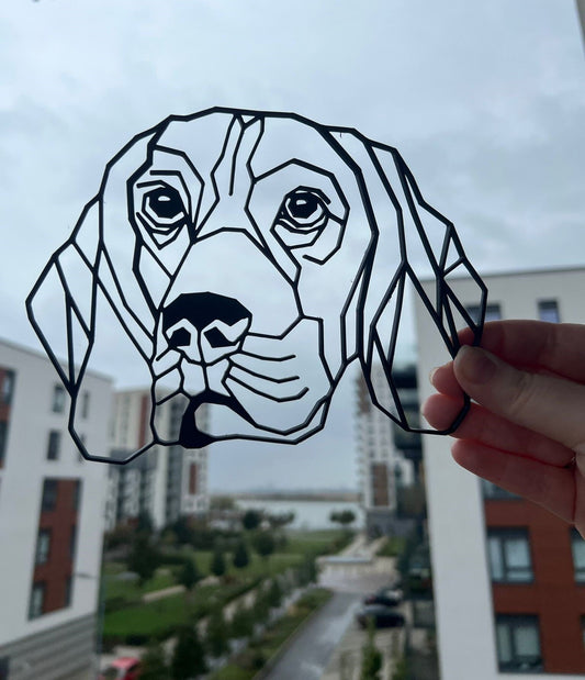 Geometric Beagle Wall Art - product photo