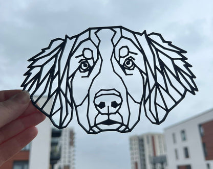 Geometric Bernese Mountain Dog Wall Art - product photo