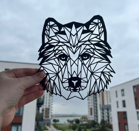Geometric Husky Wall Art - product photo