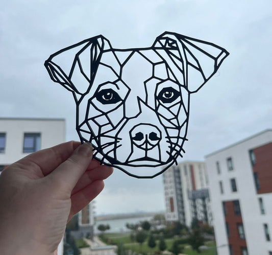 Geometric Jack Russell Wall Art - product photo