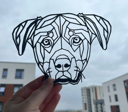 Geometric Rottweiler Wall Art - product photo