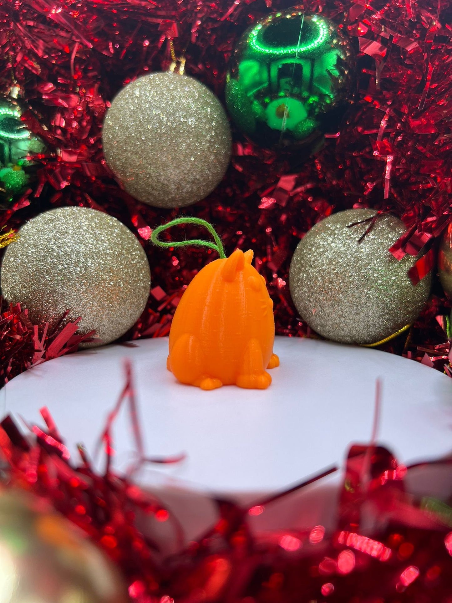 Cat Christmas Bauble - Christmas Ornament - Xmas Tree Bauble - alternate angle