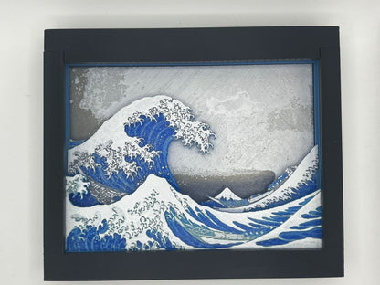 The Great Wave off Kanagawa Wall Art - 3D Printed Art - product photo